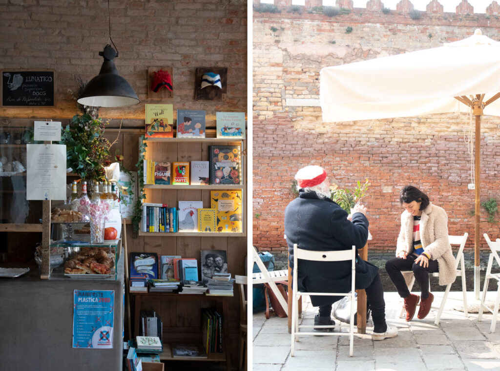 sullaluna: vegetarian eatery and teahouse - bookshop in Venice Italy
F.ta della Misericordia - Cannaregio