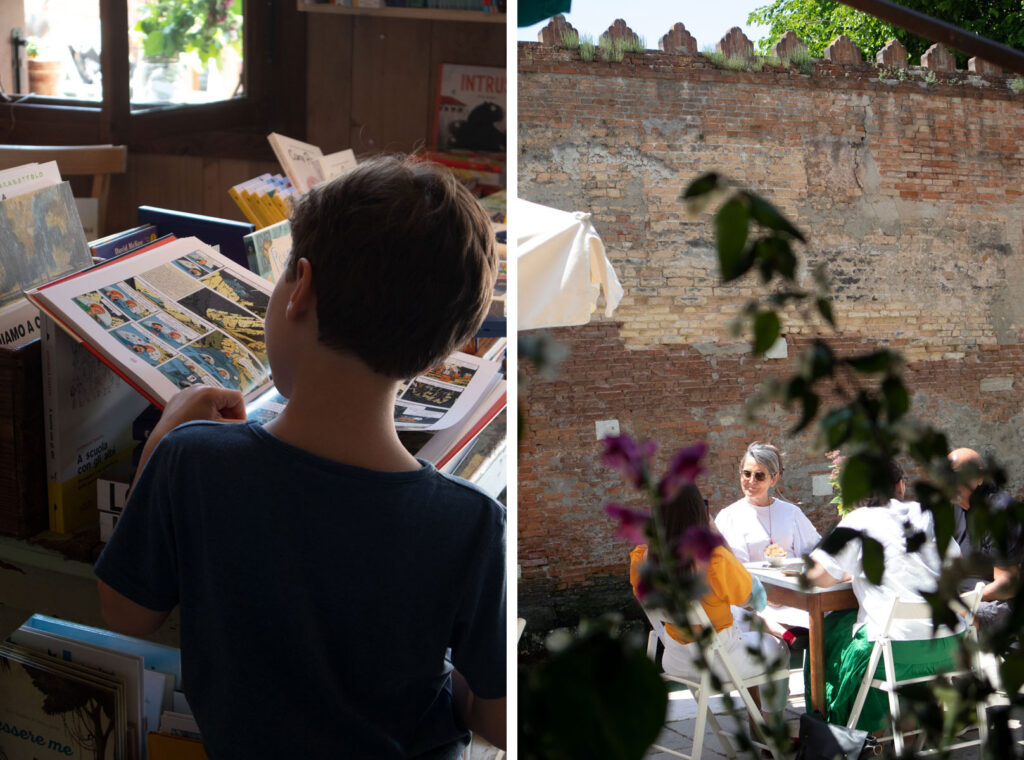 sullaluna: vegetarian eatery and teahouse - bookshop in Venice Italy
F.ta della Misericordia - Cannaregio